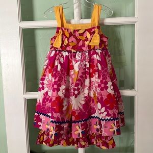 New Handmade Size 4 Knot Dress and Pants Set